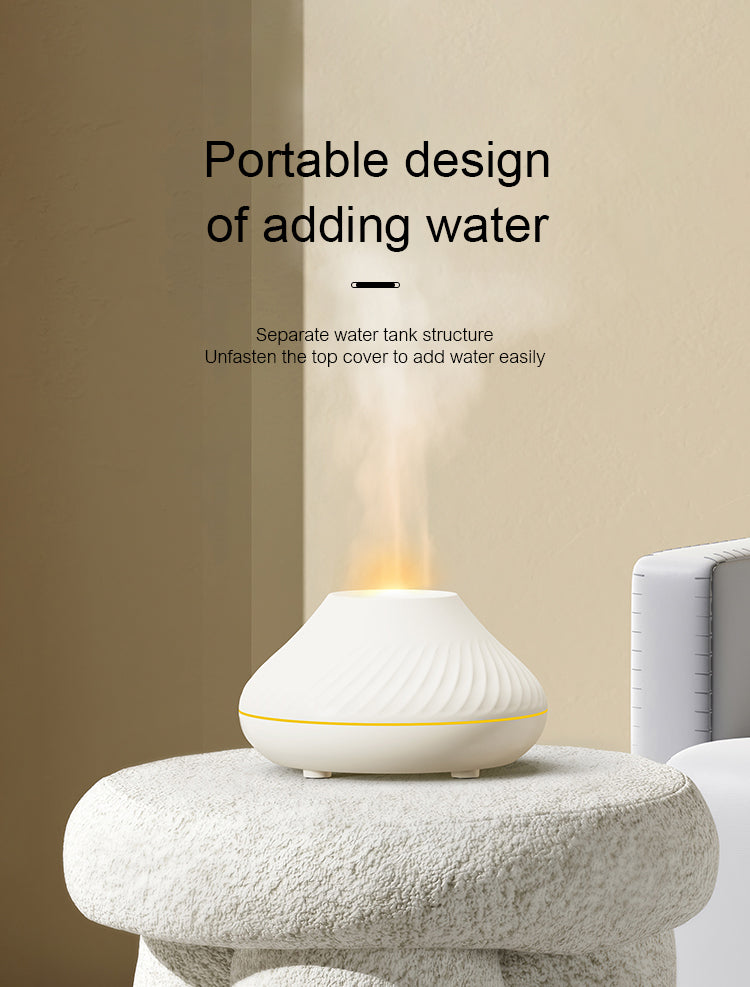 Portable Volcanic Aromatherapy Diffuser and Humidifier with LED Light