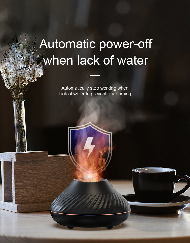 Portable Volcanic Aromatherapy Diffuser and Humidifier with LED Light