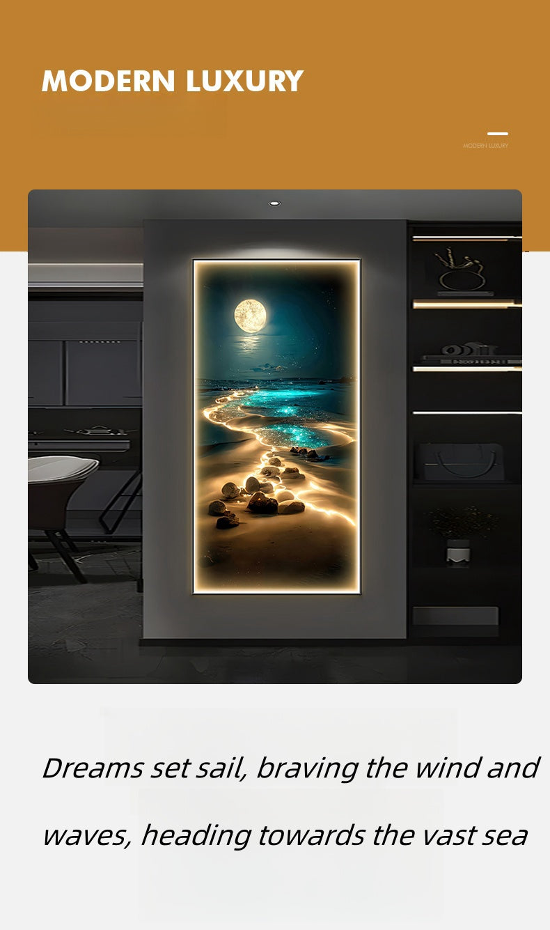 Moonlit Ocean Wall Decor Light