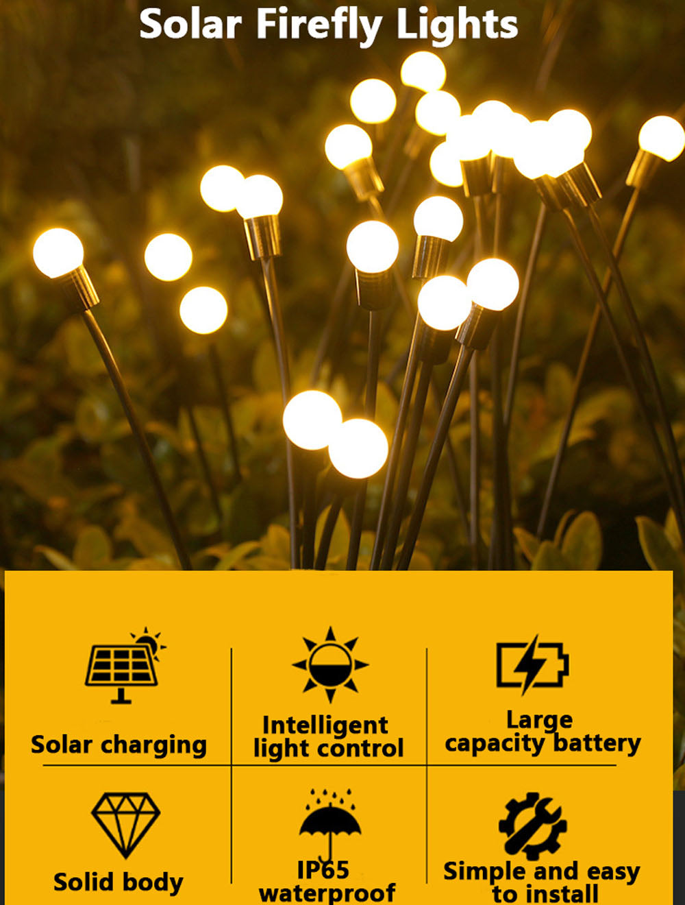 Solar Firefly Garden Lights