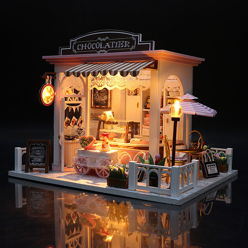 3D DIY Puzzle Dollhouse Kit with Furniture for Home Decoration