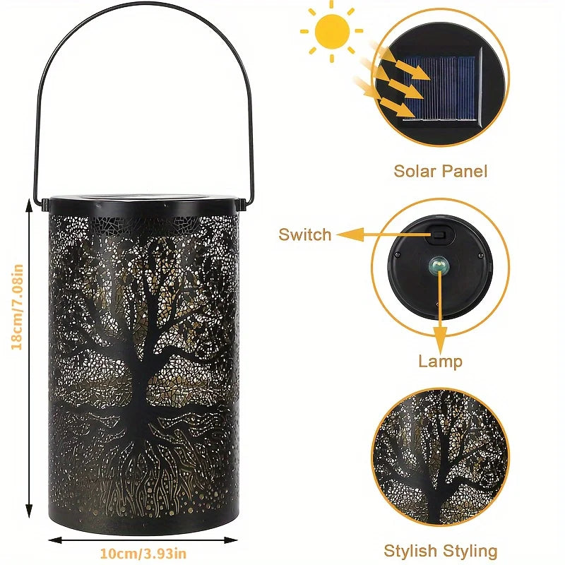 Outdoor Decorative Solar Lantern with LED