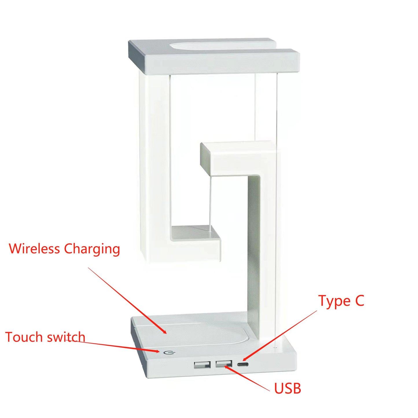 Floating Decorative Lamp with Wireless Charging