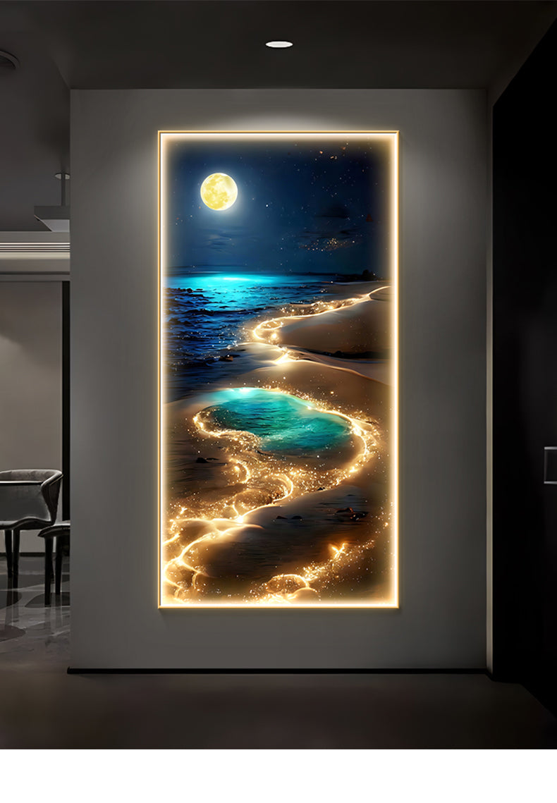 Moonlit Ocean Wall Decor Light