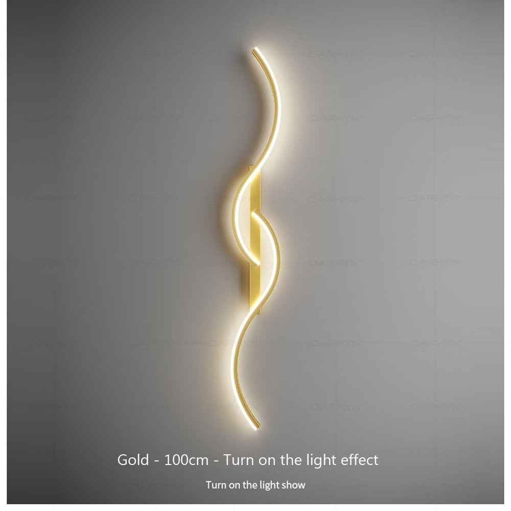 Modern LED Wall Sconce - Minimalist Long Strip Light for Bedroom, Living Room & Hallway