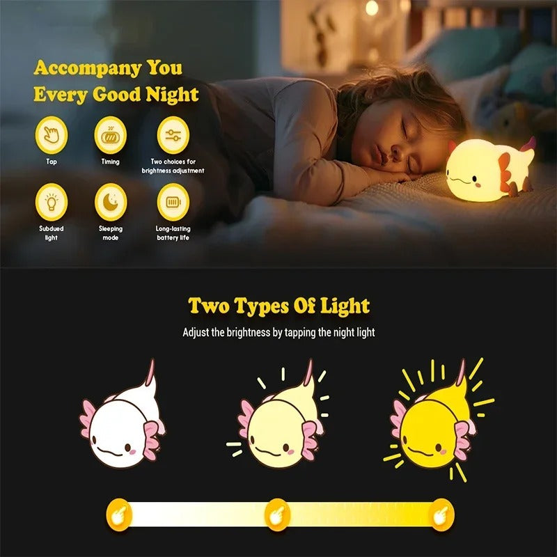 Adorable Axolotl Sleep Light