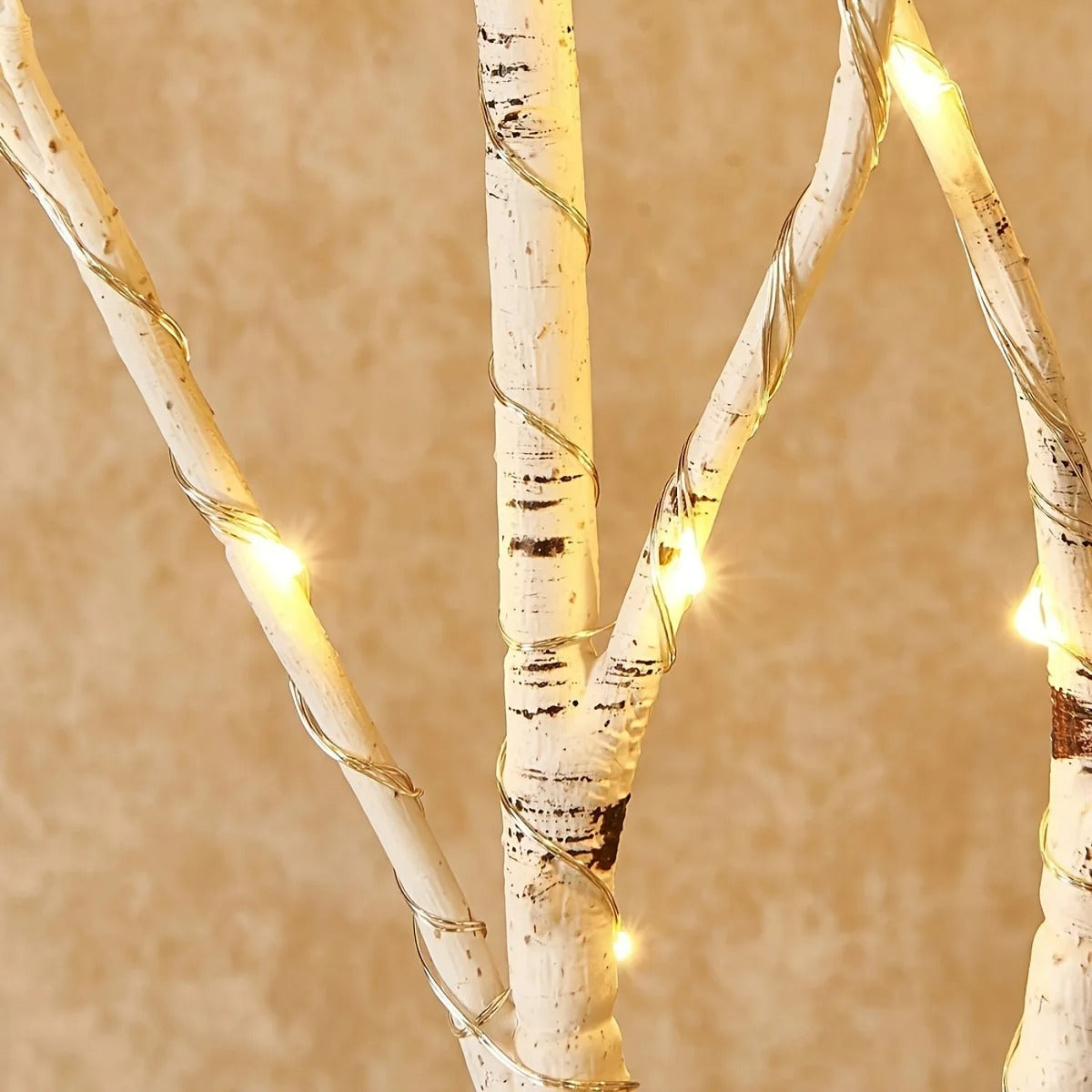 50 LED Birch Branch Light - Battery Powered for Wedding & Home Decor