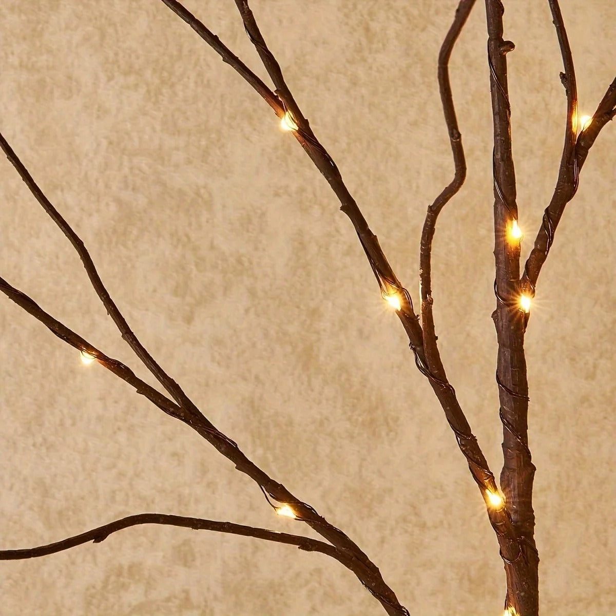 50 LED Birch Branch Light - Battery Powered for Wedding & Home Decor