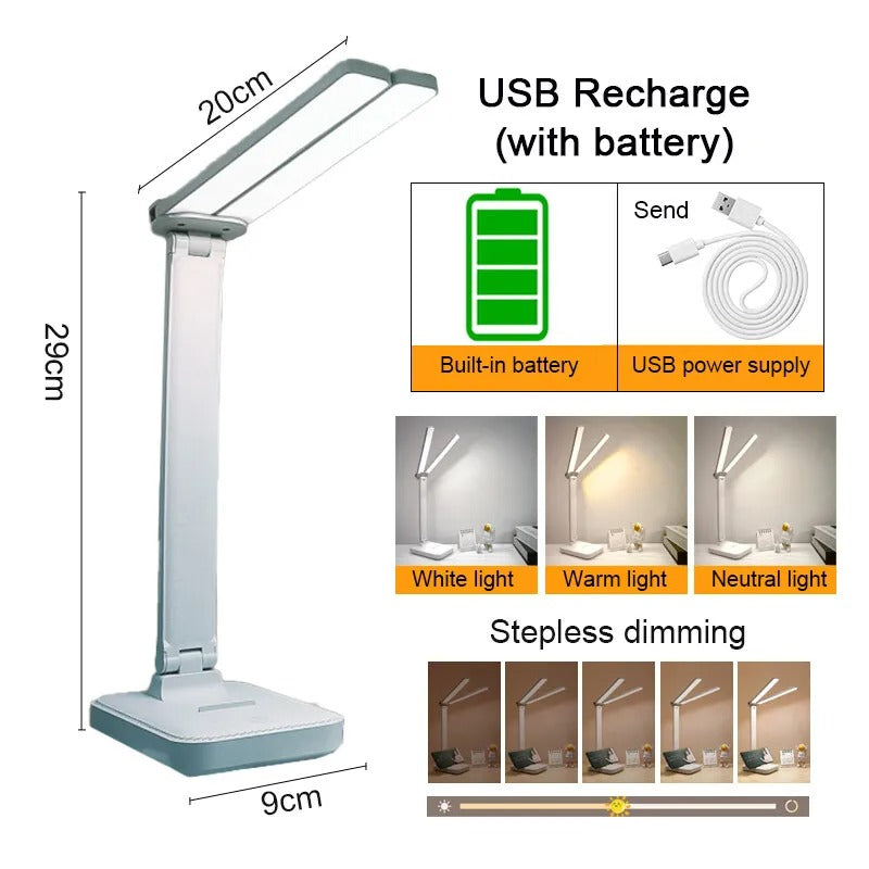 Dimmable Touch Control LED Desk Lamp for Home and Office