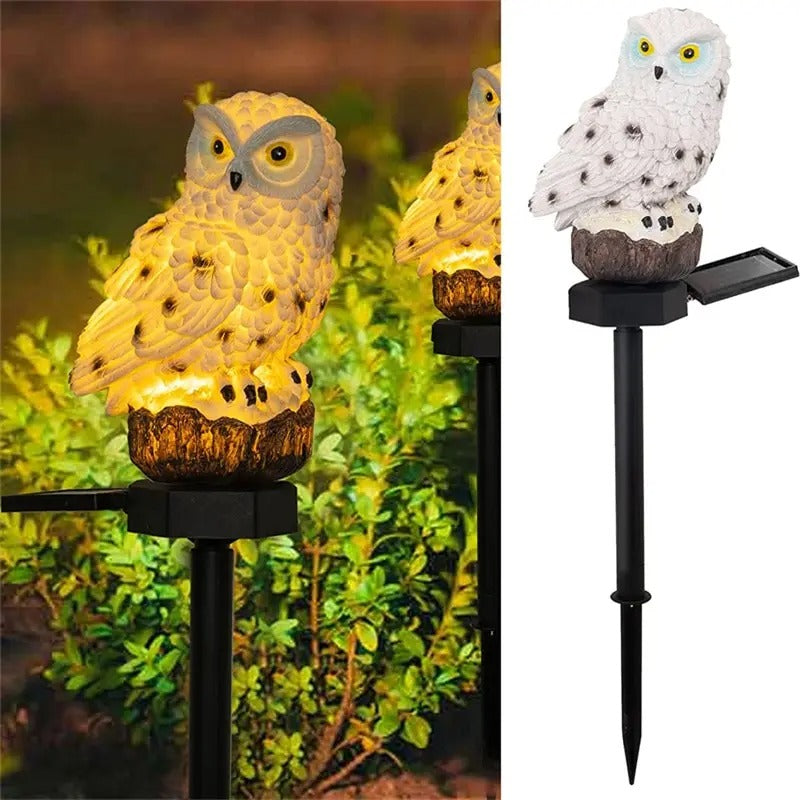 Solar Owl Garden Light - Waterproof Outdoor LED Lawn Lamp