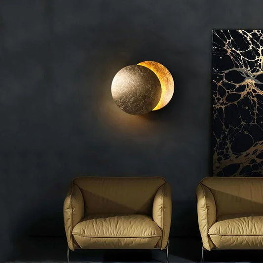 Sleek Eclipse Wall Light for Living Room or Bedroom