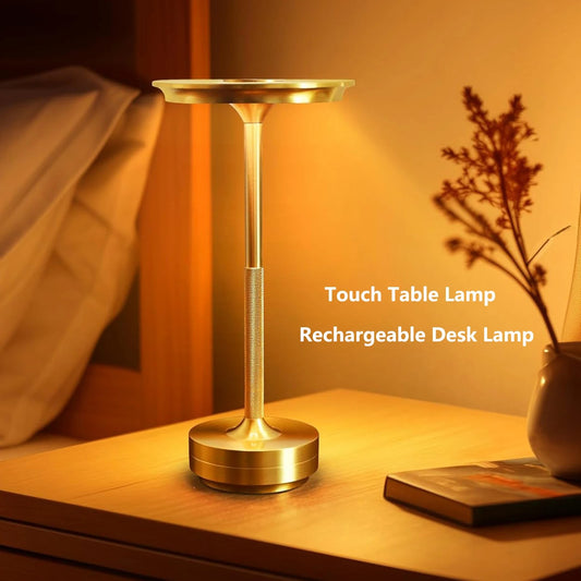 Dimmable Retro LED Table Lamp with Touch Control for Atmospheric Lighting