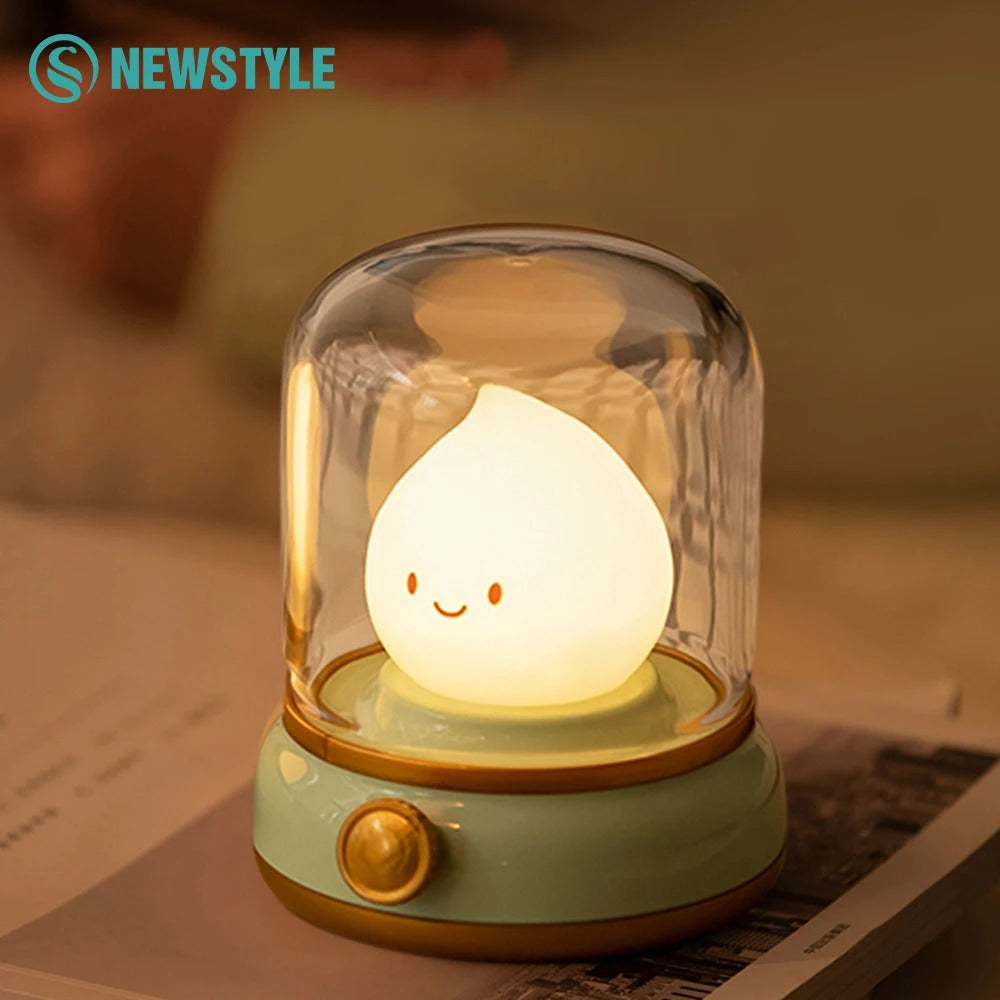 Kerosene LED Night Light - USB Rechargaeble Flameless Candle With Two Modes