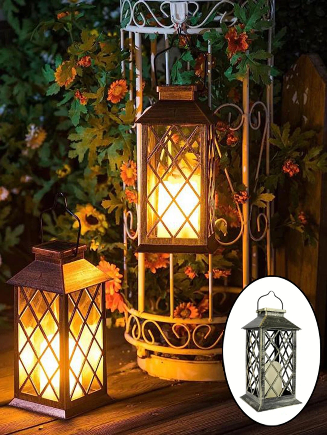 Waterproof LED Solar Powered Flameless Candle Light