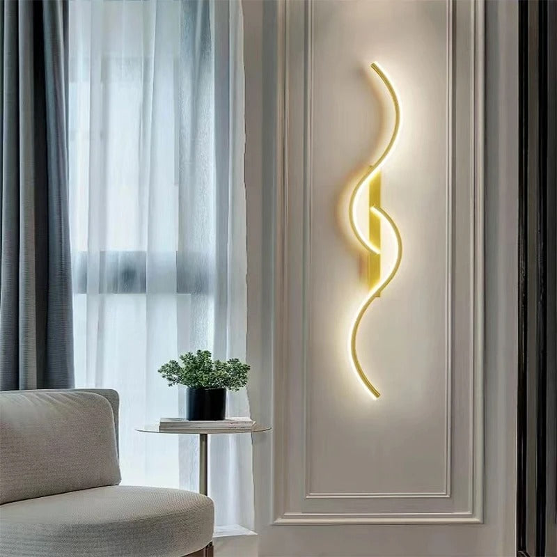 Modern LED Wall Sconce - Minimalist Long Strip Light for Bedroom, Living Room & Hallway