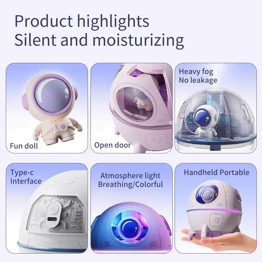 Space Capsule Air Humidifier & Night Light