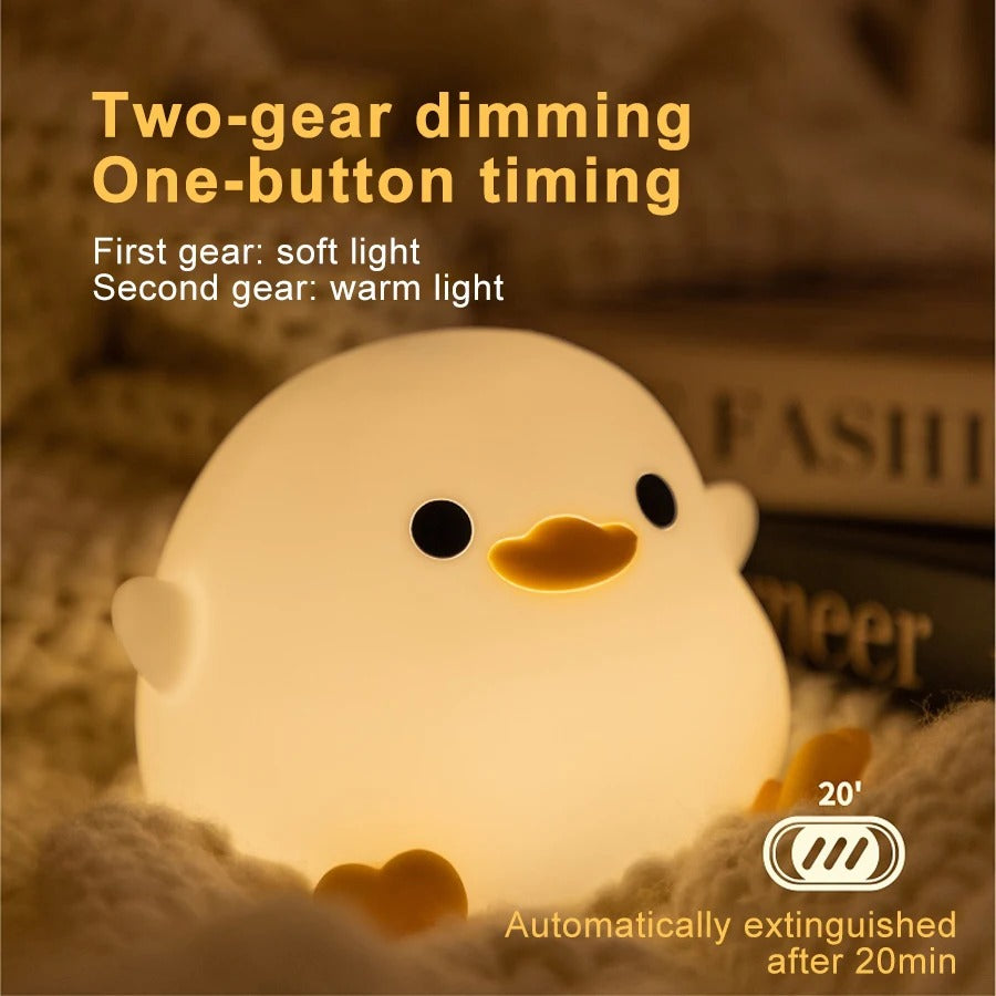 Duck Silicone Night Light - Touch & Dimmable With Timer