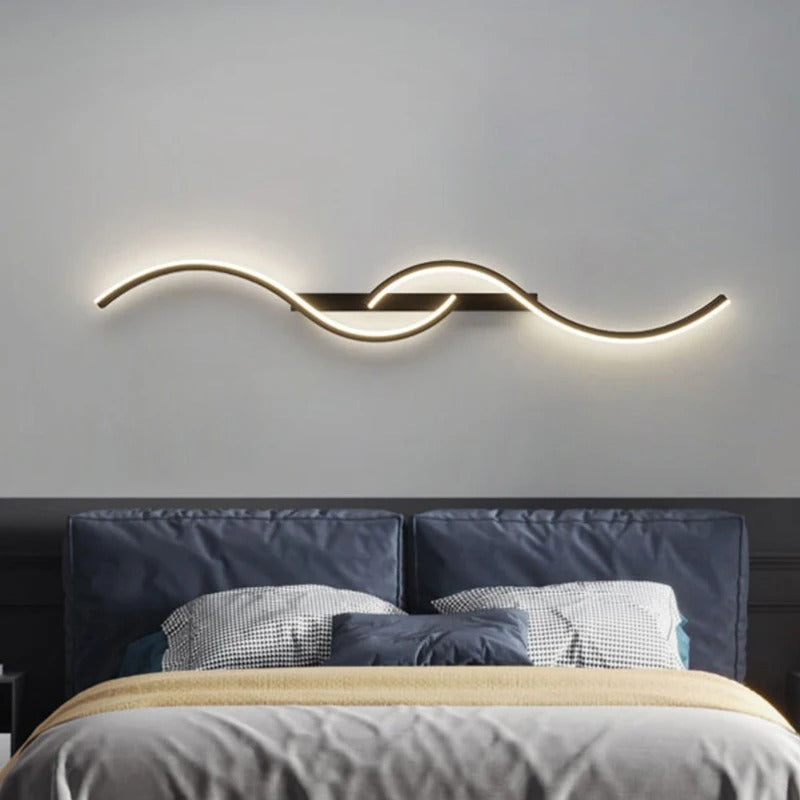 Modern LED Wall Sconce - Minimalist Long Strip Light for Bedroom, Living Room & Hallway