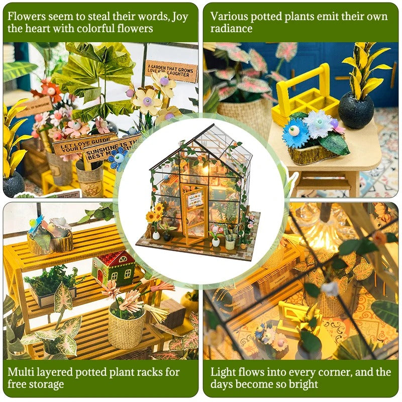 3D DIY Puzzle Dollhouse Kit with Furniture for Home Decoration