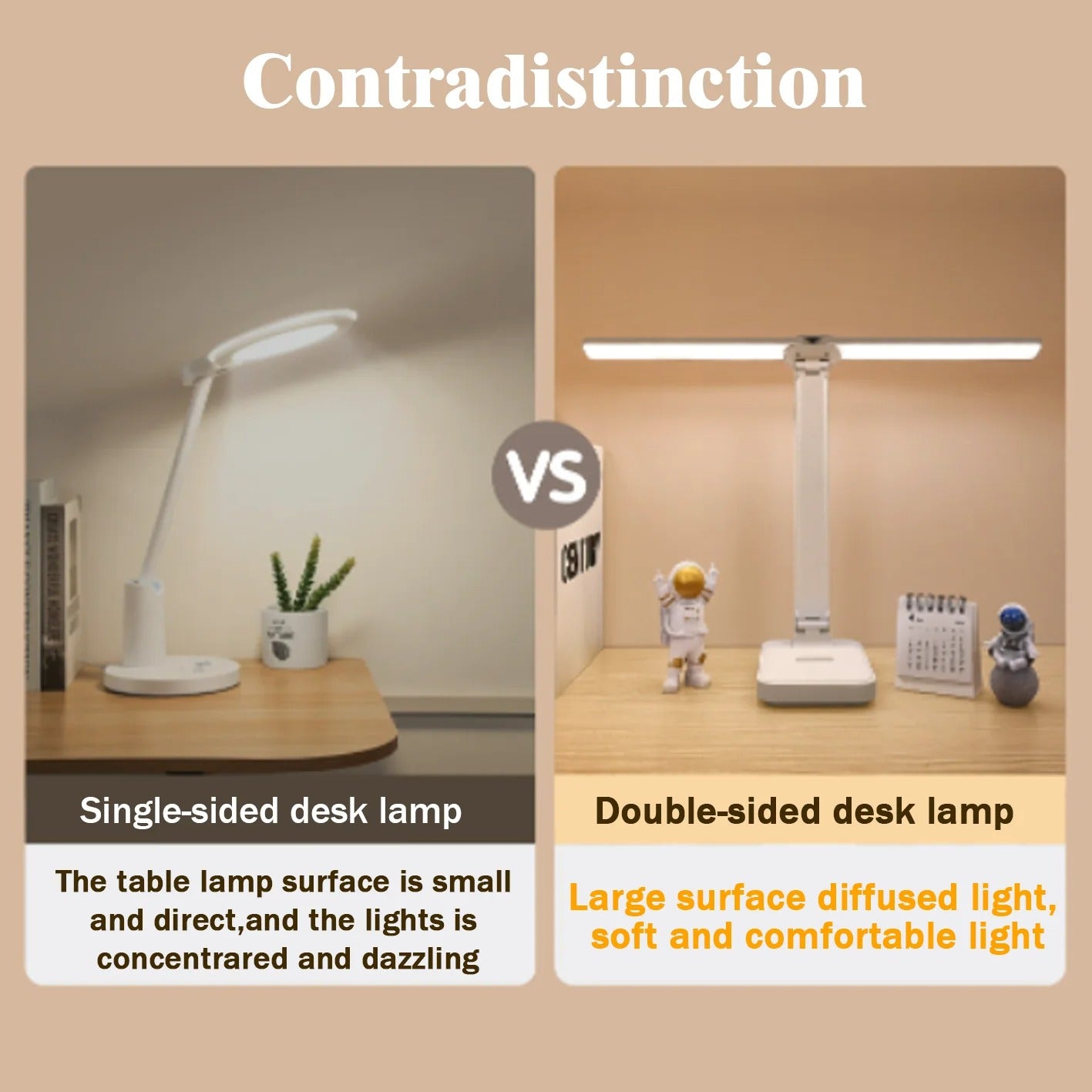 Dimmable Touch Control LED Desk Lamp for Home and Office