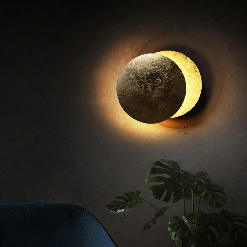 Sleek Eclipse Wall Light for Living Room or Bedroom