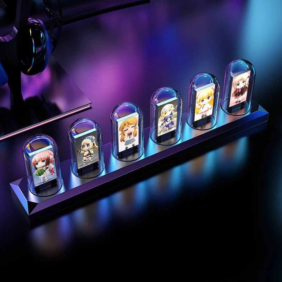 Customizable RGB Nixie Tube Clock for Gaming , Office & Home Decoration