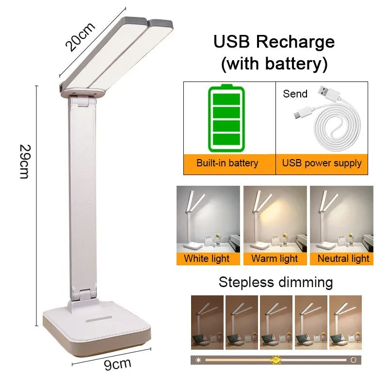 Dimmable Touch Control LED Desk Lamp for Home and Office