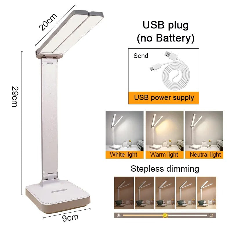 Dimmable Touch Control LED Desk Lamp for Home and Office