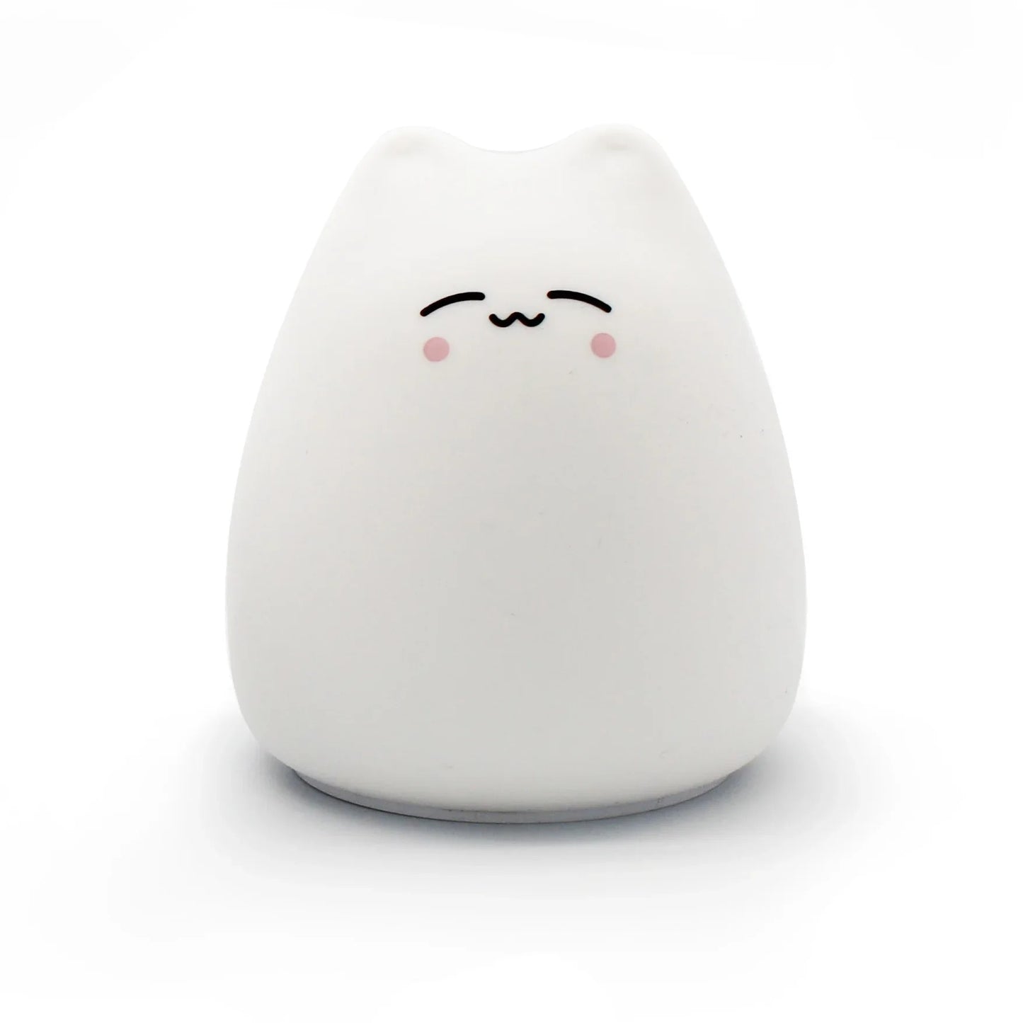 Touch-Control Colorful Cat Night Light - Soft Silicone LED lamp for Bedroom & Bedside