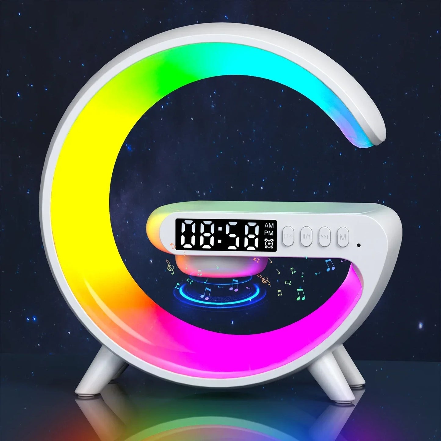 Multifunction Wireless Charging Dock with RGB light