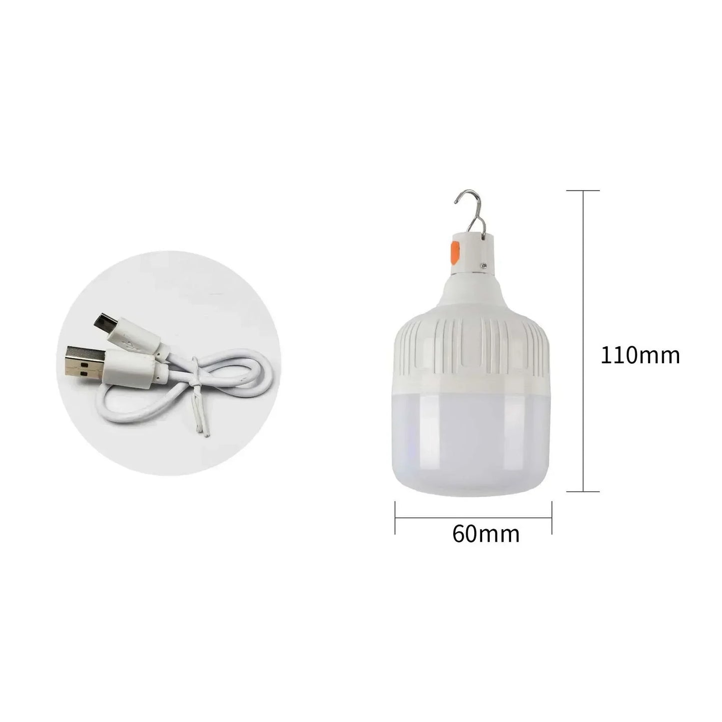 OUTDOOR 60W LED Light Bulb Lantern for Camping & Recreation