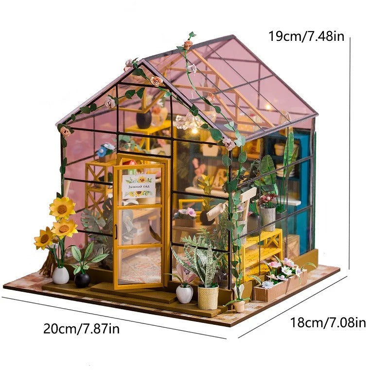 3D DIY Puzzle Dollhouse Kit with Furniture for Home Decoration