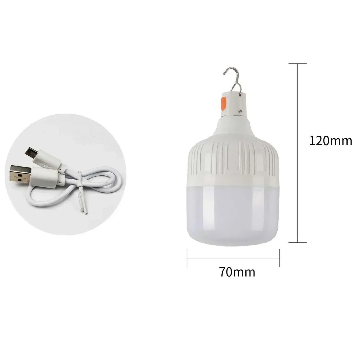 OUTDOOR 60W LED Light Bulb Lantern for Camping & Recreation