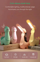 TrendoMark Alpaca LED Pen Holder Lamp – USB Rechargeable Foldable Night Light for Kids & Students
