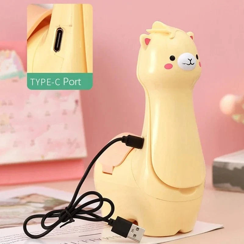 TrendoMark Alpaca LED Pen Holder Lamp – USB Rechargeable Foldable Night Light for Kids & Students