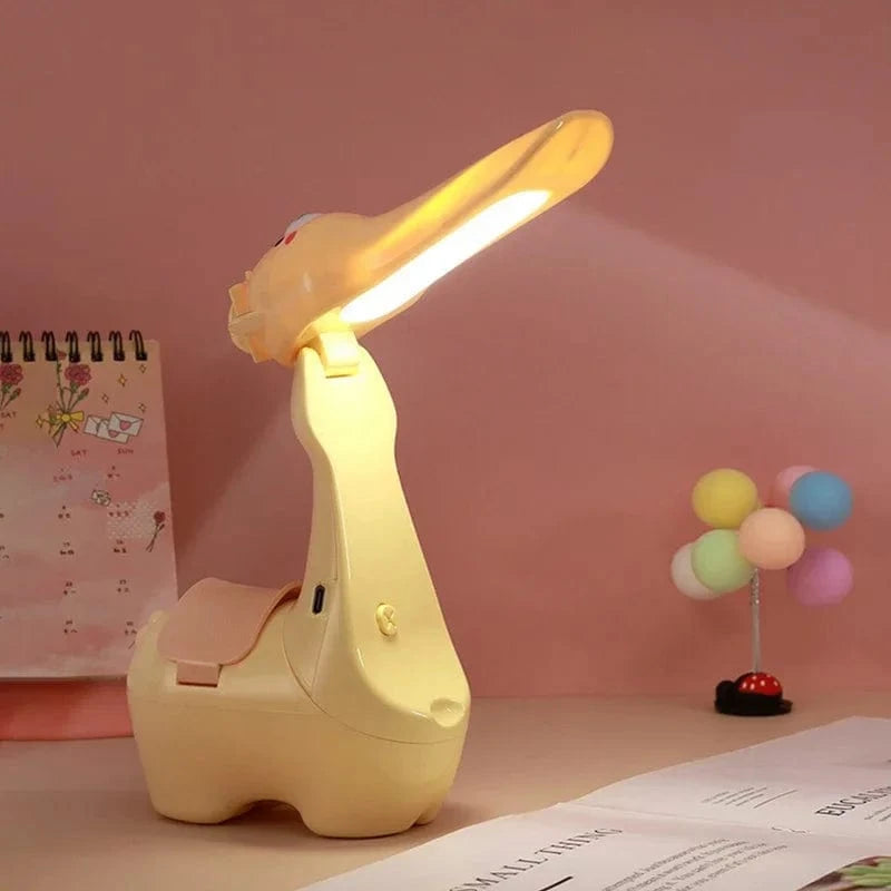 TrendoMark Alpaca LED Pen Holder Lamp – USB Rechargeable Foldable Night Light for Kids & Students