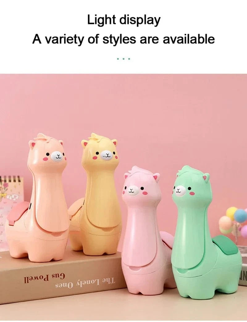 TrendoMark Alpaca LED Pen Holder Lamp – USB Rechargeable Foldable Night Light for Kids & Students
