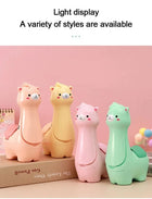 TrendoMark Alpaca LED Pen Holder Lamp – USB Rechargeable Foldable Night Light for Kids & Students
