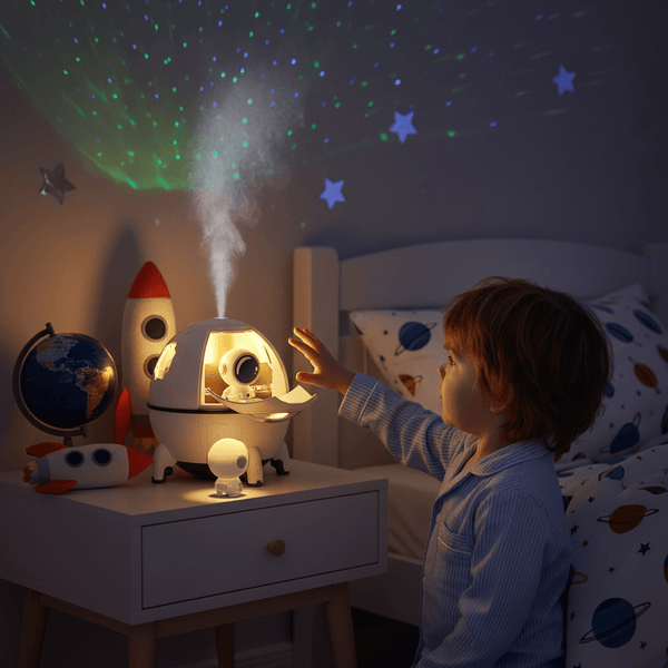 TrendoMark AstroGlow Humidifier Light™ – Space Capsule Air Moisturizer with LED Glow