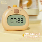 TrendoMark Capybara Touch Night Light & Alarm Clock – Nursery Sleep Lamp for Kids & Toddlers