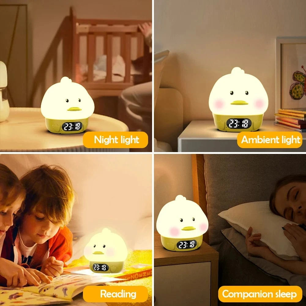 TrendoMark Capybara Touch Night Light & Alarm Clock – Nursery Sleep Lamp for Kids & Toddlers