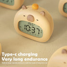 TrendoMark Capybara Touch Night Light & Alarm Clock – Nursery Sleep Lamp for Kids & Toddlers