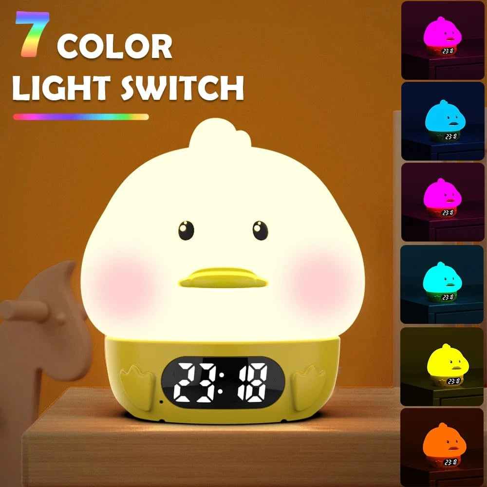 TrendoMark Capybara Touch Night Light & Alarm Clock – Nursery Sleep Lamp for Kids & Toddlers