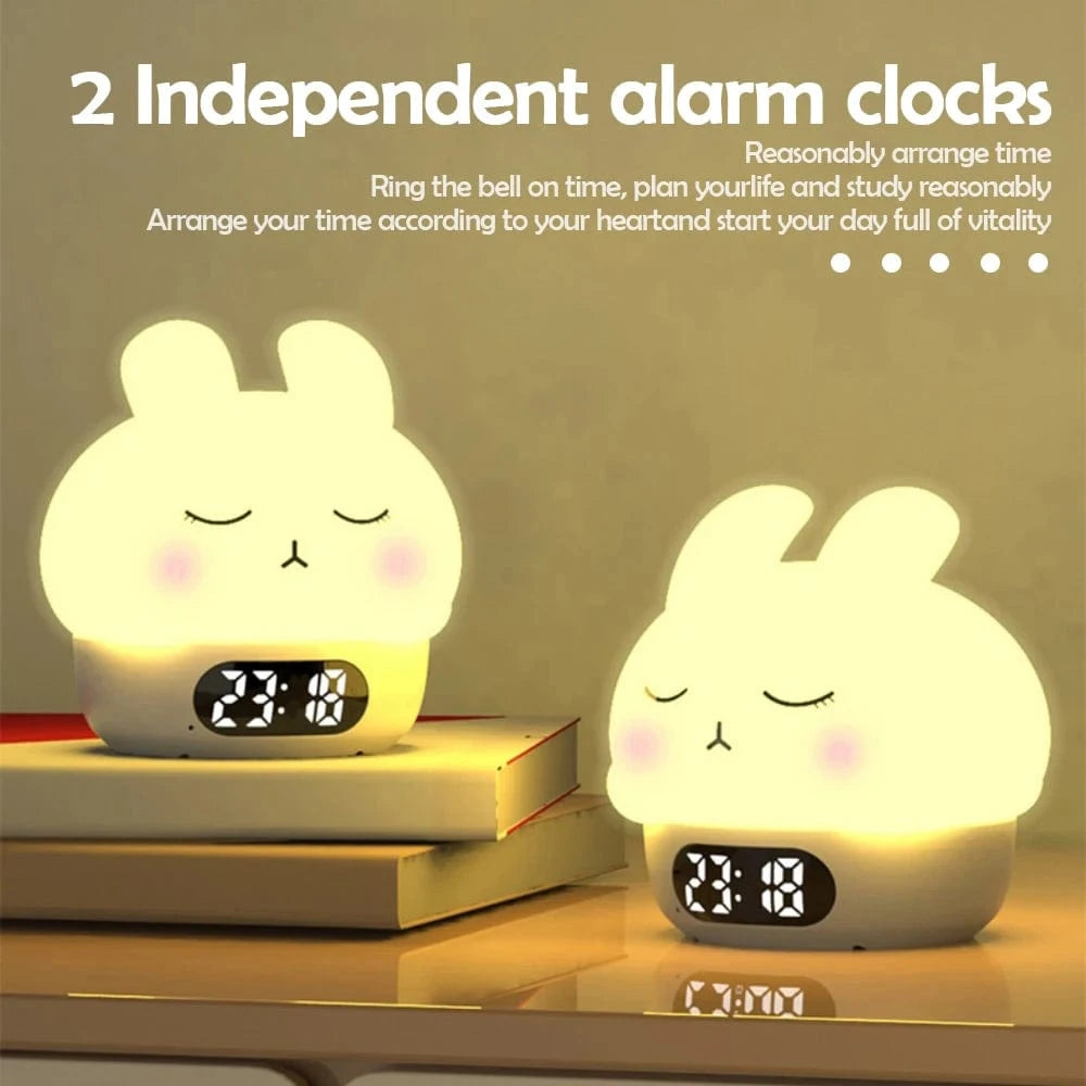 TrendoMark Capybara Touch Night Light & Alarm Clock – Nursery Sleep Lamp for Kids & Toddlers