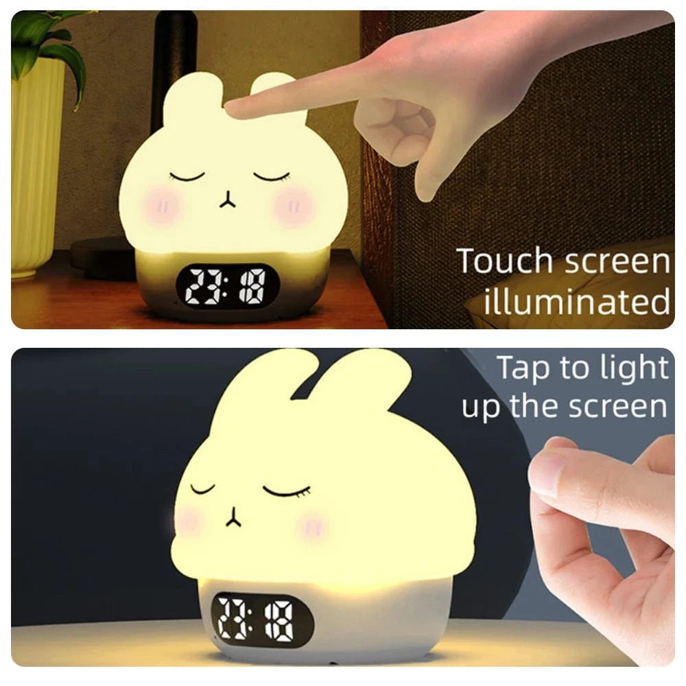 TrendoMark Capybara Touch Night Light & Alarm Clock – Nursery Sleep Lamp for Kids & Toddlers