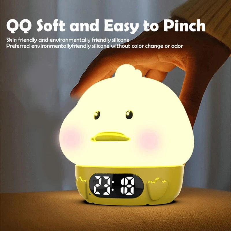 TrendoMark Capybara Touch Night Light & Alarm Clock – Nursery Sleep Lamp for Kids & Toddlers