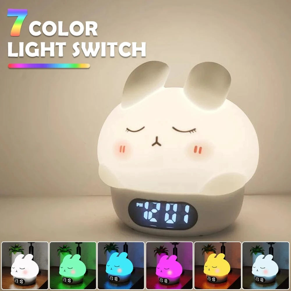 TrendoMark Capybara Touch Night Light & Alarm Clock – Nursery Sleep Lamp for Kids & Toddlers