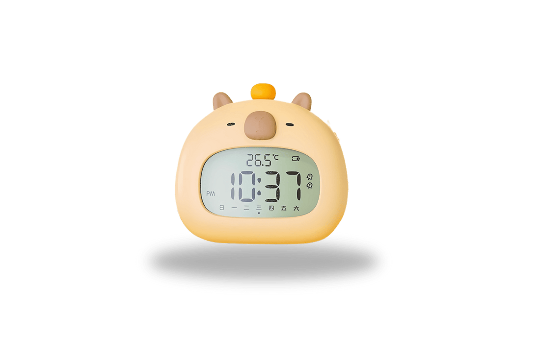 TrendoMark Capybara B Capybara Touch Night Light & Alarm Clock – Nursery Sleep Lamp for Kids & Toddlers