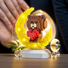 TrendoMark W2239 Cute Bear Light-Up Blocks Creative LED Building Toy – Fun & Educational Birthday Gift