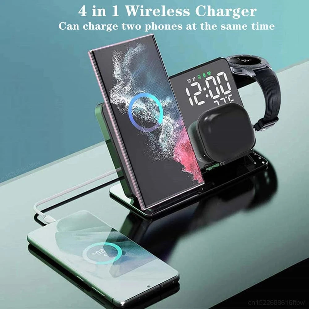 TrendoMark Galaxy TrioCharge Dock – 3-in-1 Fast Wireless Charger for Samsung Watch, Phone & Buds
